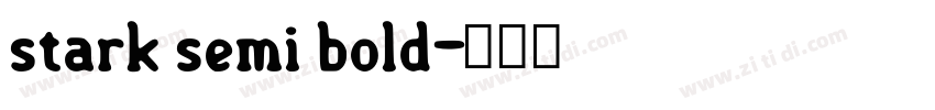 stark semi bold字体转换